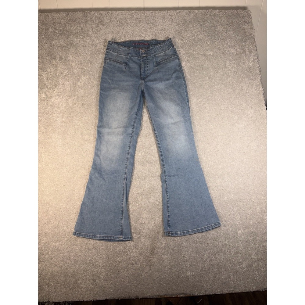 lucky brand‎ stevie high rise flare jeans 8/29 light wash